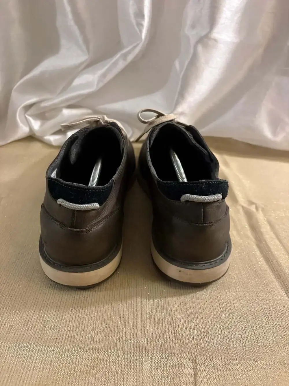 TOMS Navi Oxford Size 14 Dark Brown Leather Casual Dress Shoes